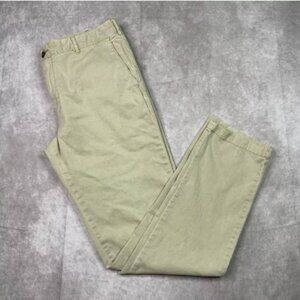 Faherty Brand Pants Men's 33x31 Khaki Tan Chino Straight Leg Comfort Casual L53
